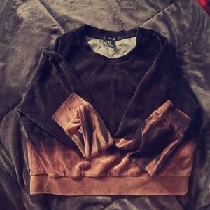 Forever 21 Velvet Ombre Pullover